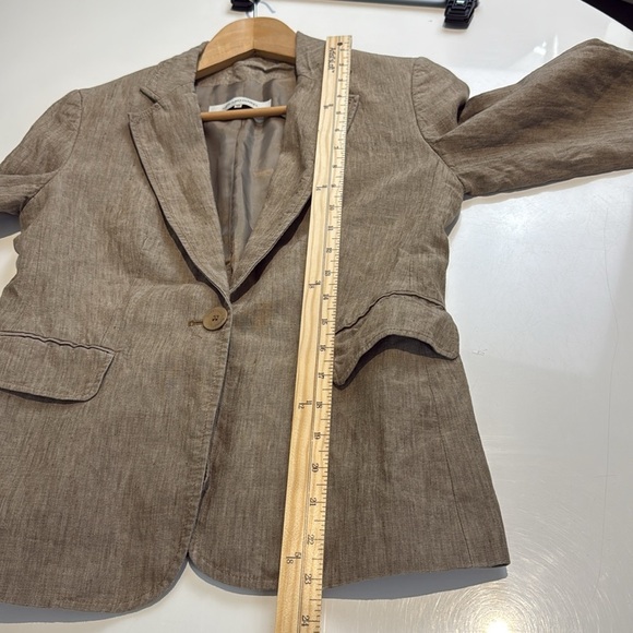 Gerard Darel Linen Blazer Beige Size EU 38 - Picture 5 of 8